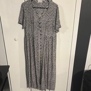 Vintage Black and White Dress